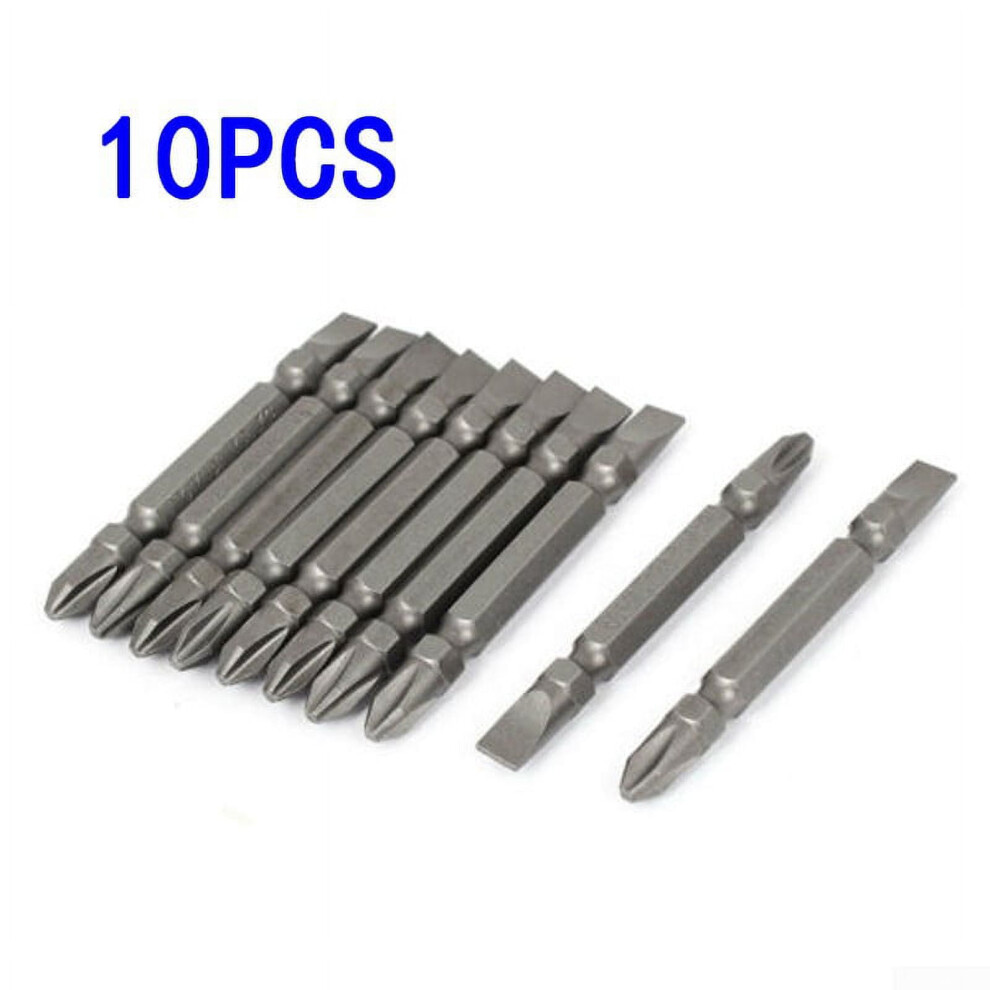 10Pcs 65Mm Ph2 Screw Driver Bits Screwdriver Bits Phillips Double End Magnetic 9464372843053