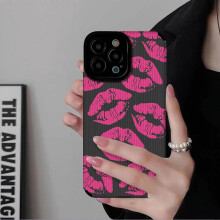 Telefoncover kompatibelt med iPhone15ProMax kompatibelt med iPhone15cover 11 Sexy Lips XR Max kreativt cover