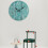 3 Pcs Wall Clock Silent Non-Beating Clock, Rustic Vintage Decorative Clock-10"(Teal) 6
