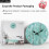 3 Pcs Wall Clock Silent Non-Beating Clock, Rustic Vintage Decorative Clock-10"(Teal) 5