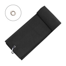 Microfiber Golf Towel with Carabiner Clip Waffle Pattern Super Soft Absorbent Golf Club Ball Cleaning Wipe Cloth Golf Accessories