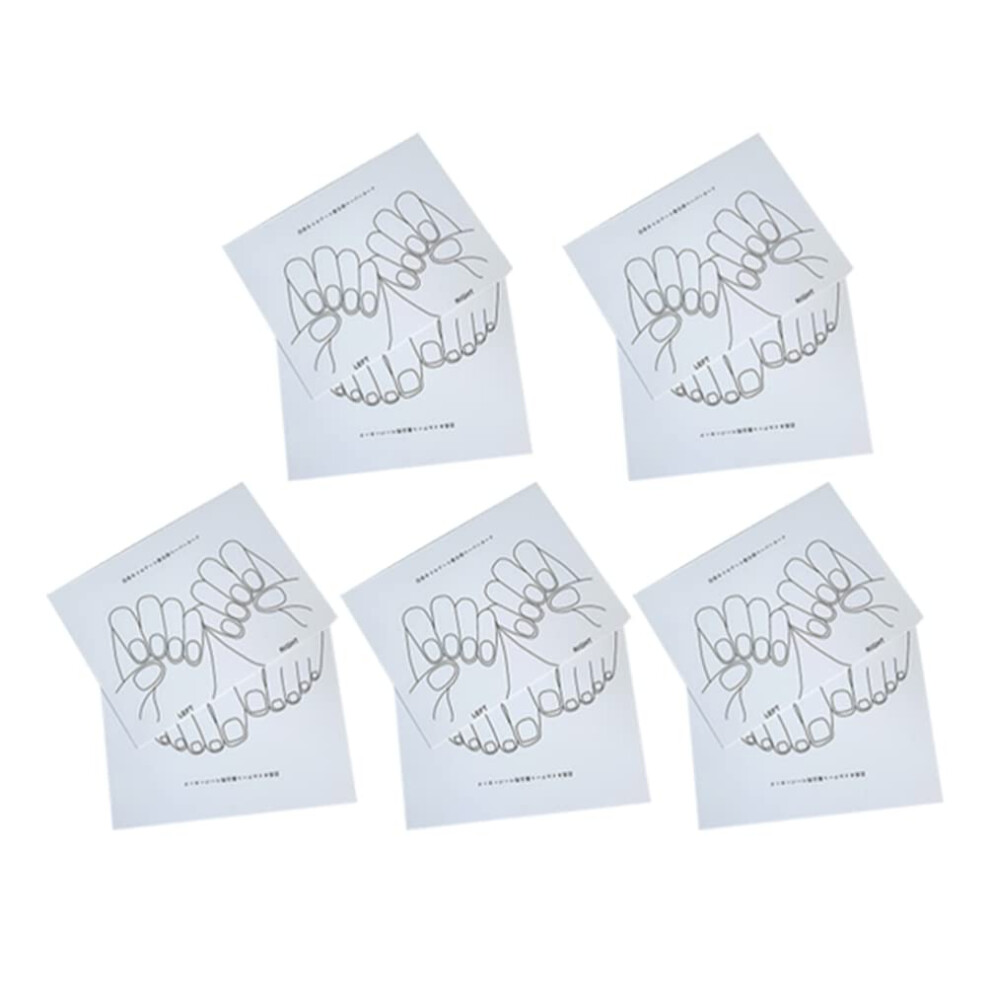 Nail Display Board Set of 10 Paper Nail Art Sample Cards for Salon Showcasing and Neat Presentation