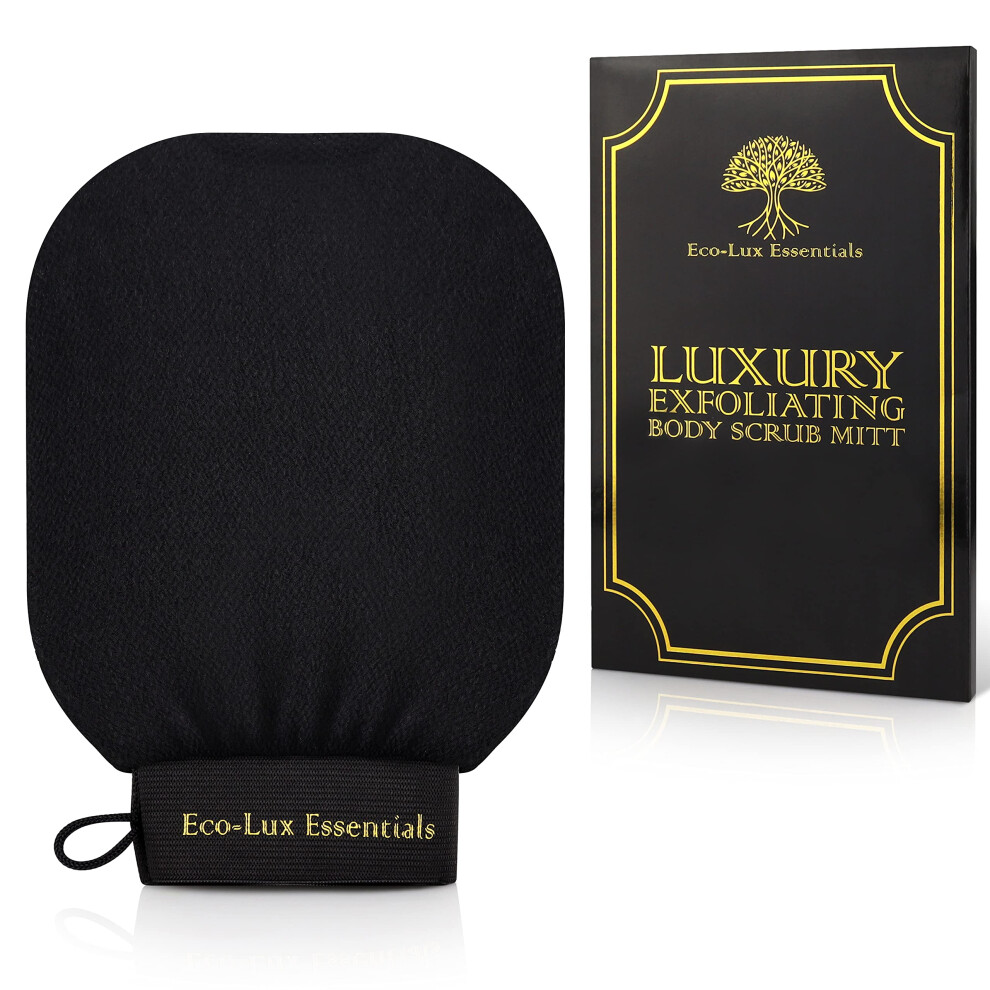Exfoliating Mitt Moroccan Kessa Glove for Deep Dead Skin Removal and Fake Tan Removal Reusable