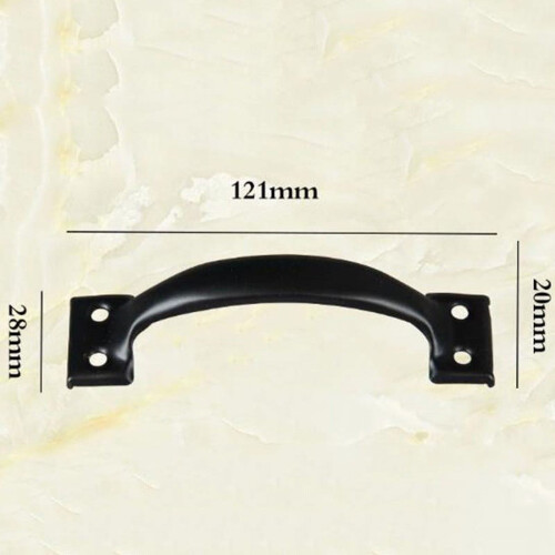 Leke 2Pcs 5inch Barn Door Handle Gate Handle Pull for Sliding Barn Doors Gates Garages Sheds,Black 1