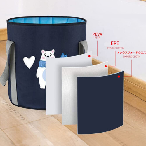 Collapsible Basin with Heat Retention Layer for Foot Bath, Waterproof Foldable Design for Camping 2