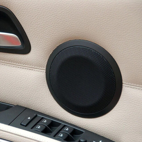 Rooha Front Rear Interior Door Loudspeaker Cover Black For BMW E84 3 Series E90 E91 1