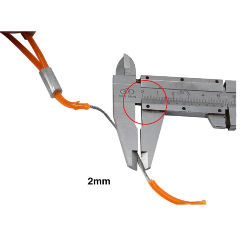 1.2M Motorbike Disc Lock Cable Wire (Orange) 2