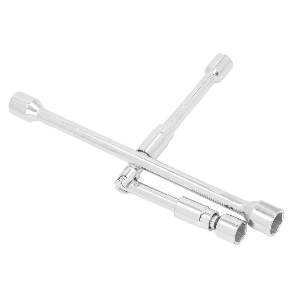 Folding Lug Wrench 14In 4-Way Steel Tire Cross For Car Truck Suv 7901381437634