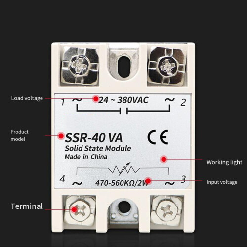SSR-10VA25VA40VA60VA80VA10VA spændingsregulerende solid state-relæ 2
