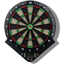 Digital Soft Tip Dart Board 16.5' with LCD Scoring, 18 Games 159 Variations, 6 Darts for Kids and Adults