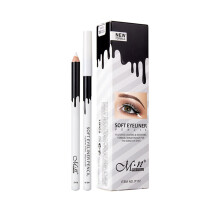 12 Pack White Eyeliner Pencils Set Waterproof Smooth Glide Eye Brightening Makeup Tool