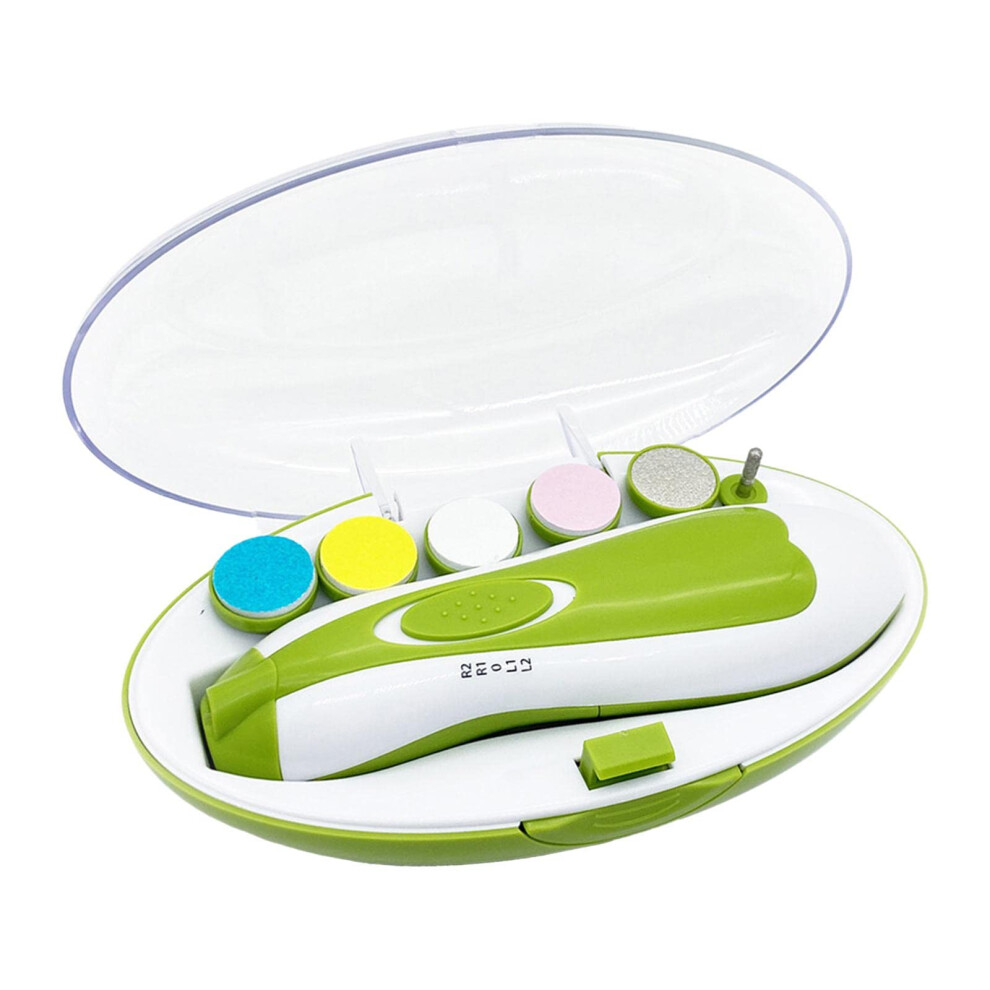 Electric Nail Trimmer and Clipper with Multi Head System for Babies Adults Gentle Nail Grooming