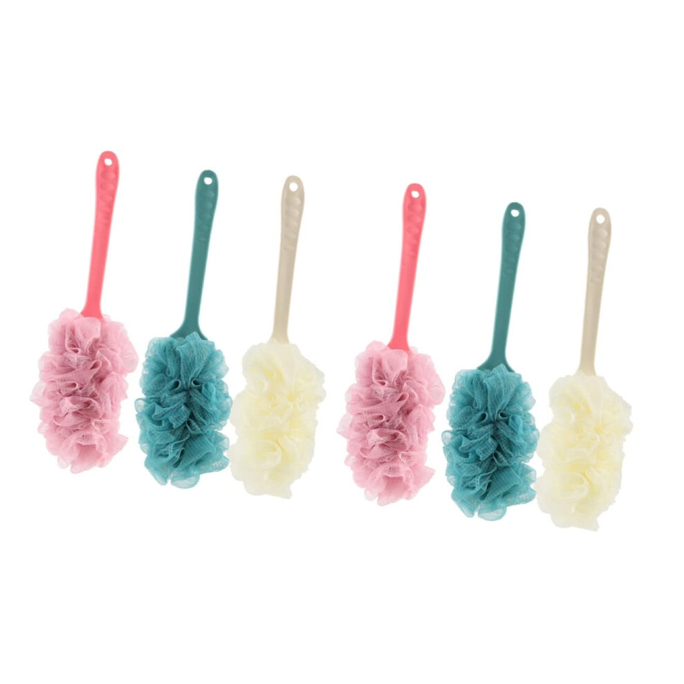 Shower Loofah and Back Scrubber Set, Gentle Exfoliating Bath Sponges for Rich Foam Cleaning