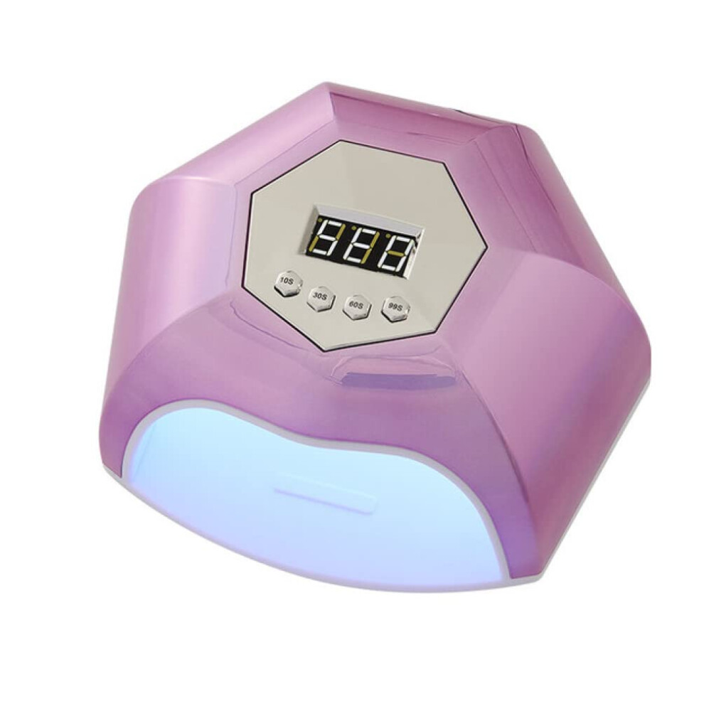 Purple Uv Nail Lamp 66 Led Gel Nail Polish Dryer With Auto Sensor Fast Curing For Salon And Home