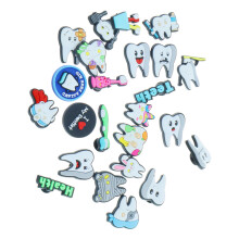 24 Stück Zahnloch-Schuhschnallen, Zahnschuh-Pins, Zahnschuh-Schnallen, Schuh-Dekorative Schnallenzähne, Zahnfreundliche Schuh-Clips, Geeignet für