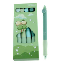 4Stück Radierbarer Kugelschreiber,Blau Radierbare Stifte,0.5mm Radierstift Kuchen Cartoon Löschbarer Stift Erasable Pen for Kinder Studenten