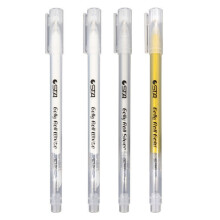 Ensemble de 4 stylos gel pour dessin, croquis, écriture, illustrations et notes (blanc, argent, or)