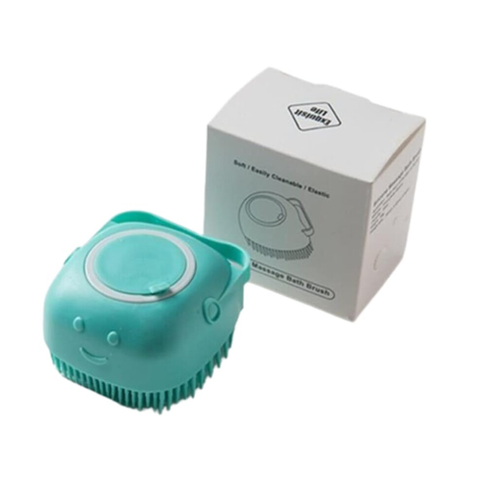 Silicone Bath Sponge with Soap Dispenser, Gentle Body Scrubber for Sensitive Skin and Massage