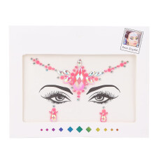 Face Rhinestone Stickers Reusable Festival Face Gems for Bridal Party Makeup and Eyebrow Decoration