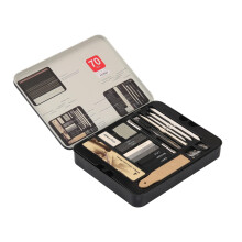 70pcs Sketch Drawing Pencil Set with Markers, Blending Stumps, Erasers for Artists