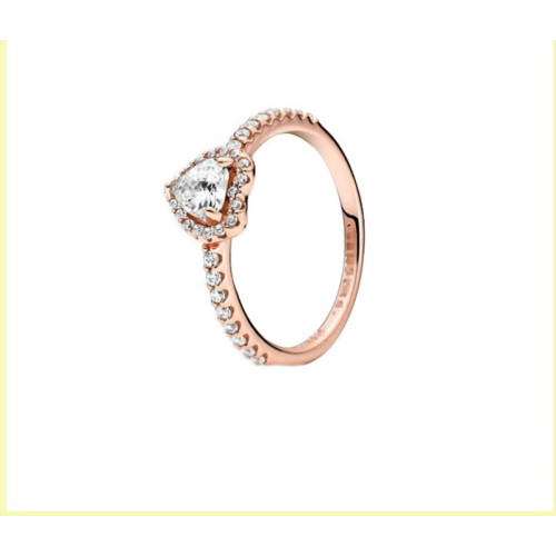Bronse Interstellar Series Earth Ring Skinnende Elegant Hjerte Romantisk Ring Ring 2