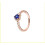 Bronse Interstellar Series Earth Ring Skinnende Elegant Hjerte Romantisk Ring Ring 6