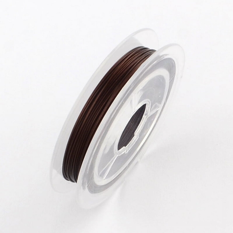 Tiger Tail Wire Nylon-Coated Stainless Steel Coconut 0.38Mm About 32.8 Feet(10M)/Roll Brown 9164030472419