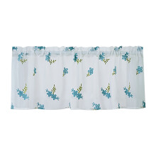 XIUH Home Textile Floral Curtains Kitchen Coffee Curtains Bedroom Rod Curtains Lace Short Curtains Lace Curtains 54 X 24 inch 1 Panels (A)