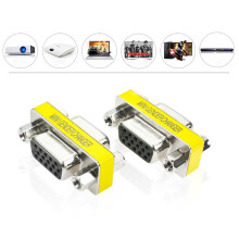 Kiplyki Wholesale VGA /SVGA 15pin Gender Changer Adapter Female to Female Cable Extender Connector