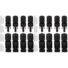 16 Pcs Photovoltaic Connector Solar Connector Waterproof Connector Female Connector Solar Panel Adaptors