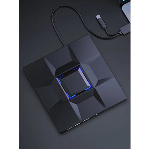 jixopn Optical Disk Drive USB3.0 Type-C CD Reader Rewriter DVD/CD-RW for Desktop Tablet 1