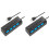 Hub splitter USB 2x4 porte USB 2.0 con LED e 4 interruttori ON/OFF per tablet, laptop, computer e notebook. 1