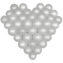 Sølv hjerteformet nettingballongramme lateksballonger bue fest bryllupsdekor