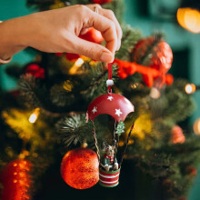 Jacenvly Julepynt Salg - Jern Varmluftsballong & Fallskjermanheng, Kompatibel med juletre, Julegaver