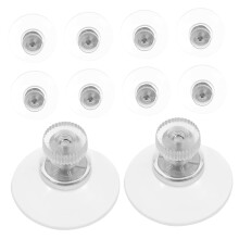10pcs Reusable Traceless Suction Cups with Screws for Window Glass and Metal Mounting
