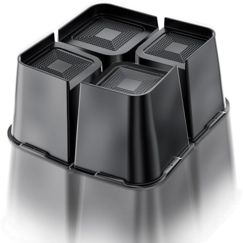 Elevadores de cama de 15 cm (6 polegadas), elevadores de móveis ajustáveis e resistentes, blocos para elevar os pés de sofás, mesas, cadeiras e