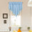 Cortinas Begine Clearance Azul Celeste, Bandôs Triangulares, Cortinas para Cozinha (5124 polegadas) A, Cortinas, 1 peça 4