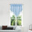 Cortinas Begine Clearance Azul Celeste, Bandôs Triangulares, Cortinas para Cozinha (5124 polegadas) A, Cortinas, 1 peça 5