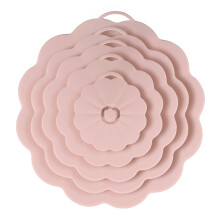 Silikon-Lebensmitteldeckel – luftdicht, lebensmittelecht, hitzebeständig, verschiedene Blumenformen, zum Aufhängen – hält Lebensmittel frisch