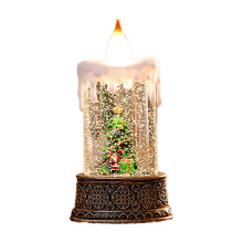 Liquidação de Decorações de Natal! Velas luminosas com água, lanternas de vento, enfeites de Papai Noel, decoração para árvore - Perfeito