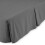 Jupe de lit Bare Home, en microfibre plissée, retombée de 38 cm, format Queen, grise 4