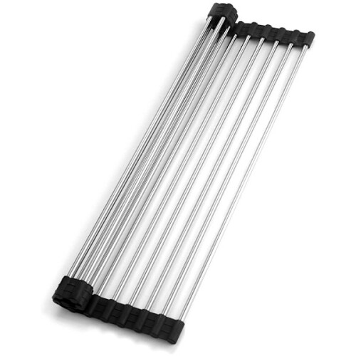 Hopfällbar diskställ i rostfritt stål, hopfällbar, 1-pack