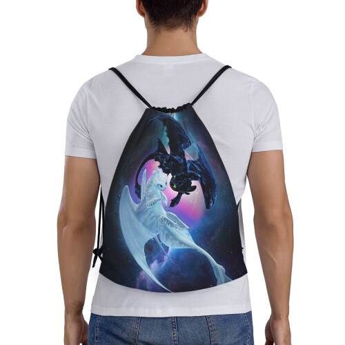 Κλασική τσάντα με κορδόνι How To Train Your Dragon, πτυσσόμενη, αθλητική, γυμναστικής, 1
