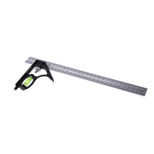 Adjustable Sliding Combination Square Ruler Level Measuring Tool 300mm (12") 1