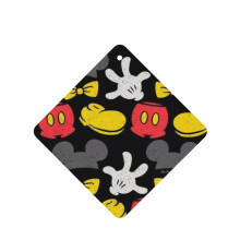 Mickey Mouse, 6 unidades de aromatizadores de carro com fragrância de lavanda, acessórios automotivos, aromatizador para pendurar em ambientes