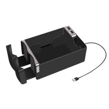 YiFudd Car Multi-functional Tissue Box High Grade Handhold Box With Telescopic Cup Holder USB Charging Port Storage Box Shelf