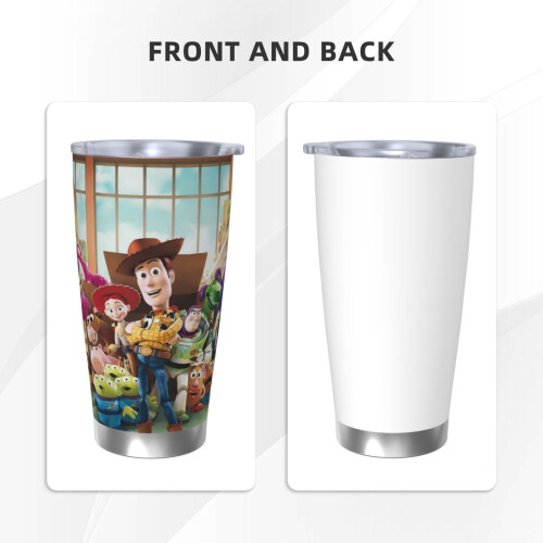 Ποτήρι Toy Story 20oz, Κούπα ταξιδιού καφέ από ανοξείδωτο ατσάλι με μόνωση κενού, Κούπα 2