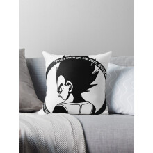 Nieuwe Dragon Ball Z Prince Vegeta inspirerende quote sierkussenhoezen/kussenhoezen voor op de bank, 16x16 inch, dubbelzijdig.