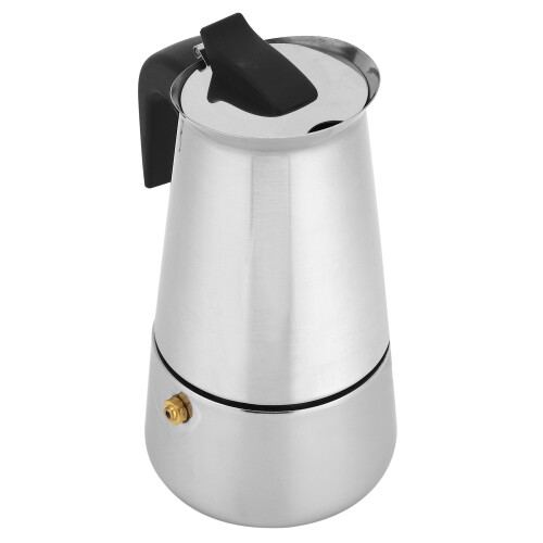 Καφετιέρα Heaveant, φορητή καφετιέρα Moka 200ml, βραστήρας καφέ από ανοξείδωτο ατσάλι για 2
