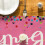 Sm: )e Happy Birthday Polka Dot Pink Table Runner 13x60Inch 4